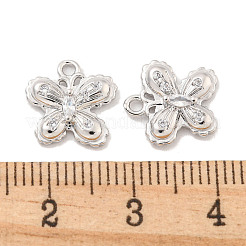 Messing micro pave klar zirkonia charme&nbsp;KK-Z044-19P