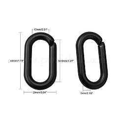 Undurchsichtige sprühlackierte Acrylverbindungsringe&nbsp;LS-OACR-S021-68A-C01