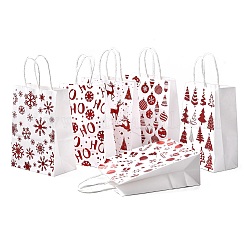 Papiertragetaschen mit Weihnachtsmotiven und Henkeln&nbsp;ABAG-B008-02