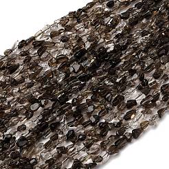 Naturale perle di quarzo fumé fili&nbsp;G-I389-A31-01B