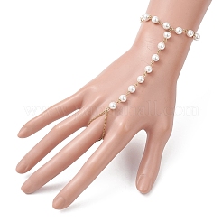 Armbänder aus Messing-Büroklammerketten&nbsp;BJEW-JB12661