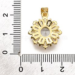 Ottone micro spianare pendenti zirconi&nbsp;KK-K401-34G-01