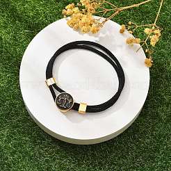 Mehrreihige Armbänder aus Nylonkordeln mit Sternbild&nbsp;BJEW-U016-01A-09