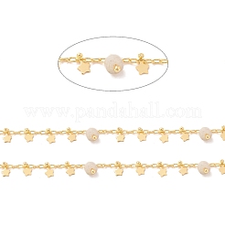 Natürliche weiße Labradorit-Säulenperlenketten&nbsp;CHC-K012-02G-03