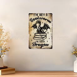 Signe d'étain en métal vintage&nbsp;AJEW-WH0436-136