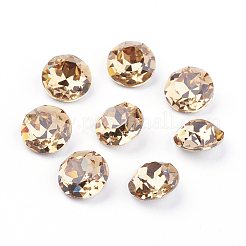 Spitze Rückseite u. Rückseite überzogene k9 Glasrhinestone Cabochons&nbsp;RGLA-J012-10mm-246