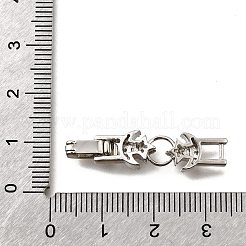 Messing Micro Pave klare Zirkonia Falte über Verschlüsse&nbsp;KK-R222-05P