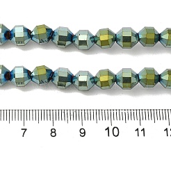 Brins de perles d'hématite non magnétiques synthétiques galvanisées&nbsp;G-I364-L01-06