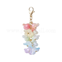 Decorazioni pendenti in acrilico floreale&nbsp;HJEW-TA00359