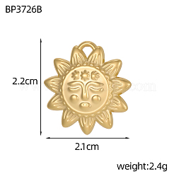 Pendentifs en acier inoxydable 304&nbsp;STAS-OY005-68G