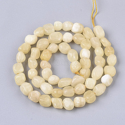 Chapelets de perles en jade topaze naturelle&nbsp;X-G-S363-025