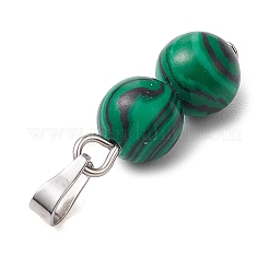 12 Stück 12 Stile gemischte Edelstein-Anhänger mit runden Perlen.&nbsp;PALLOY-JF02824