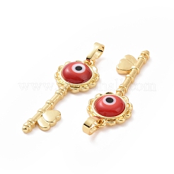 Main mauvais pendentifs Murano d'oeil&nbsp;ZIRC-F136-05G-08