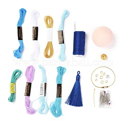 DIY Sticken Temari Ball Schlüsselanhänger Kits&nbsp;DIY-I064-A02