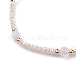 Verstellbares geflochtenes Perlenarmband aus Nylonschnur&nbsp;BJEW-JB05683-05