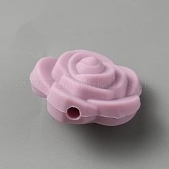 Perle di silicone ecologiche per uso alimentare rosa&nbsp;SIL-WH0014-20M