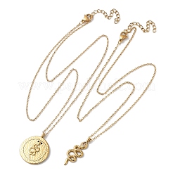 Collares apilables de doble capa de acero inoxidable 304&nbsp;NJEW-S435-03G-B