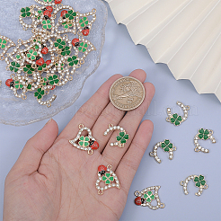 36 pz 2 stili lega cristallo strass connettore ciondoli&nbsp;FIND-CA0006-80