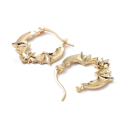 Boucles d'oreilles créoles en alliage pour femmes&nbsp;EJEW-D058-01KCG