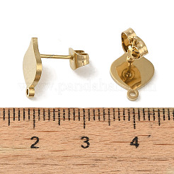 Accesorios para pendientes de acero inoxidable 304 con revestimiento iónico (IP)&nbsp;STAS-I206-80G