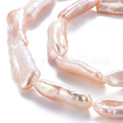 Naturales keshi abalorios de perlas hebras&nbsp;PEAR-S020-H02