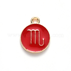 Pendentifs d'émail en alliage&nbsp;X-ENAM-S124-01B-07L