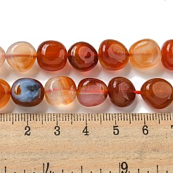 Natürliche brasilianische rote Achatperlenstränge&nbsp;X-G-L599-A01-02