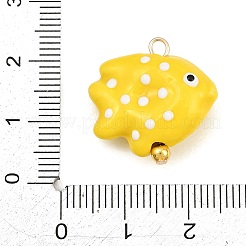 Porcellana fatta a mano con pendenti in ottone&nbsp;PR-CBA6379-01G