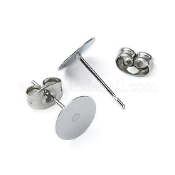 100 Stück Ohrstecker-BeZubehör aus 304 Edelstahl&nbsp;STAS-YW0001-43C