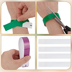 250 pulsera desechable de papel de 5 colores&nbsp;BJEW-GF0001-41