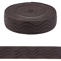 5 Yards rutschfeste Gummibänder aus Polyester&nbsp;SRIB-GF0001-62B