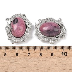Ovale mehrsträngige Glieder aus natürlichem und synthetischem Edelstein&nbsp;G-G291-04P