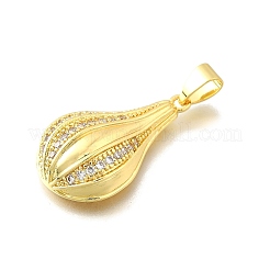 Pendentifs avec zircon cubiques à micro-pavés en laiton&nbsp;KK-Z104-09G