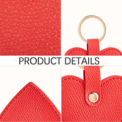 Porte-clés en cuir pu&nbsp;KEYC-CL0001-57B