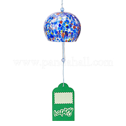 Japanisches Glas-Windspiel mit Polka Dots&nbsp;HJEW-WH0069-22A