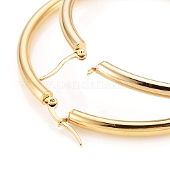 Boucles d'oreilles créoles en acier inoxydable 304&nbsp;EJEW-H358-08G-B