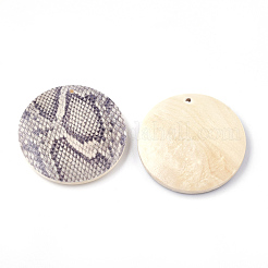 Pendentifs en bois imprimées&nbsp;WOOD-S045-032E