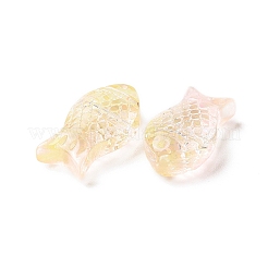 Perle di vetro verniciate a spruzzo trasparente&nbsp;GLAA-I050-10F