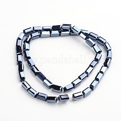 Voll plattierten facettiert Quader galvanisieren Glasperlen Stränge&nbsp;EGLA-F109-B02