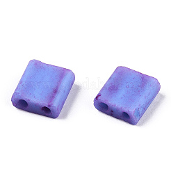 2-trou perles rocailles en verre opaque&nbsp;SEED-N006-002-A01