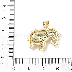 Pendentifs en laiton zircon cubique transparent&nbsp;KK-C257-04G