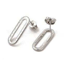 Pendientes de botón de acero inoxidable 304 antideslustre para mujer&nbsp;EJEW-I281-23P