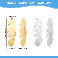 12 colgante de acero inoxidable 304 de 2 colores&nbsp;STAS-UN0033-82