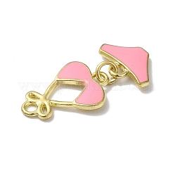 Pendenti smalto in lega colore oro &nbsp;ENAM-O052-01G-02