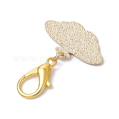 5pcs 5 estilos de aleación de esmalte colgante decoraciones&nbsp;HJEW-JM02336