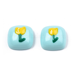 Undurchsichtige Harz-Email-Cabochons&nbsp;CRES-N031-031