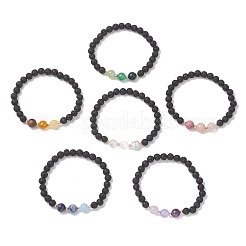 Stretch-Armbänder aus natürlichen und synthetischen Edelsteinperlen für Damen&nbsp;BJEW-JB13202