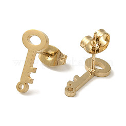 Boucles d'oreilles à tige en acier inoxydable 304 avec placage ionique (IP)&nbsp;STAS-I206-73G