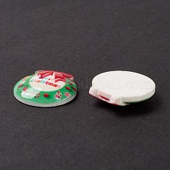 Weihnachtliche Cabochons aus undurchsichtigem Harz&nbsp;CRES-P022-10