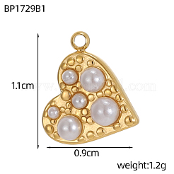 Muschelanhänger aus Edelstahl 304&nbsp;STAS-OY011-05G